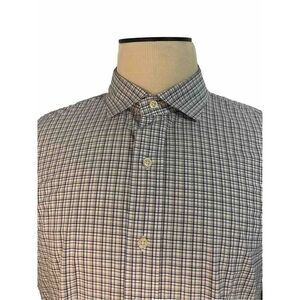 Polo by Ralph Lauren Blue and White Checkered Casual Button Down Shirt